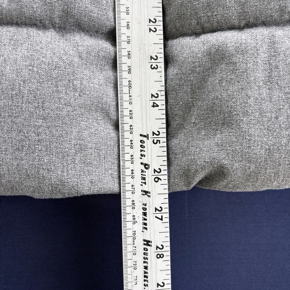 Old Navy Men's Gray Puffer Vest Size L Full‎ Zip Quilted Sleeveless Jacket